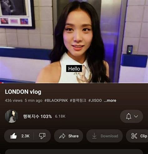 kim jisoo youtube channel